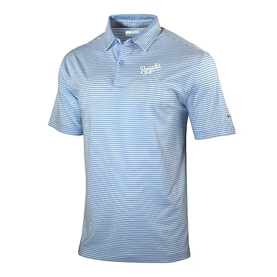 Men's Columbia  Royal Kansas City Royals Omni-Wick Golden Hills Polo