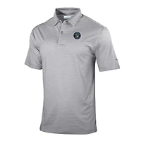 Men's Columbia  Gray Milwaukee Brewers Omni-Wick Golden Hills Polo
