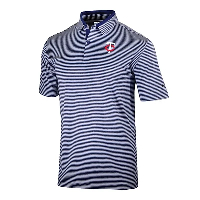 Men's Columbia  Navy Minnesota Twins Omni-Wick Golden Hills Polo