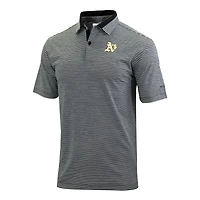 Men's Columbia  Black Athletics Omni-Wick Golden Hills Polo