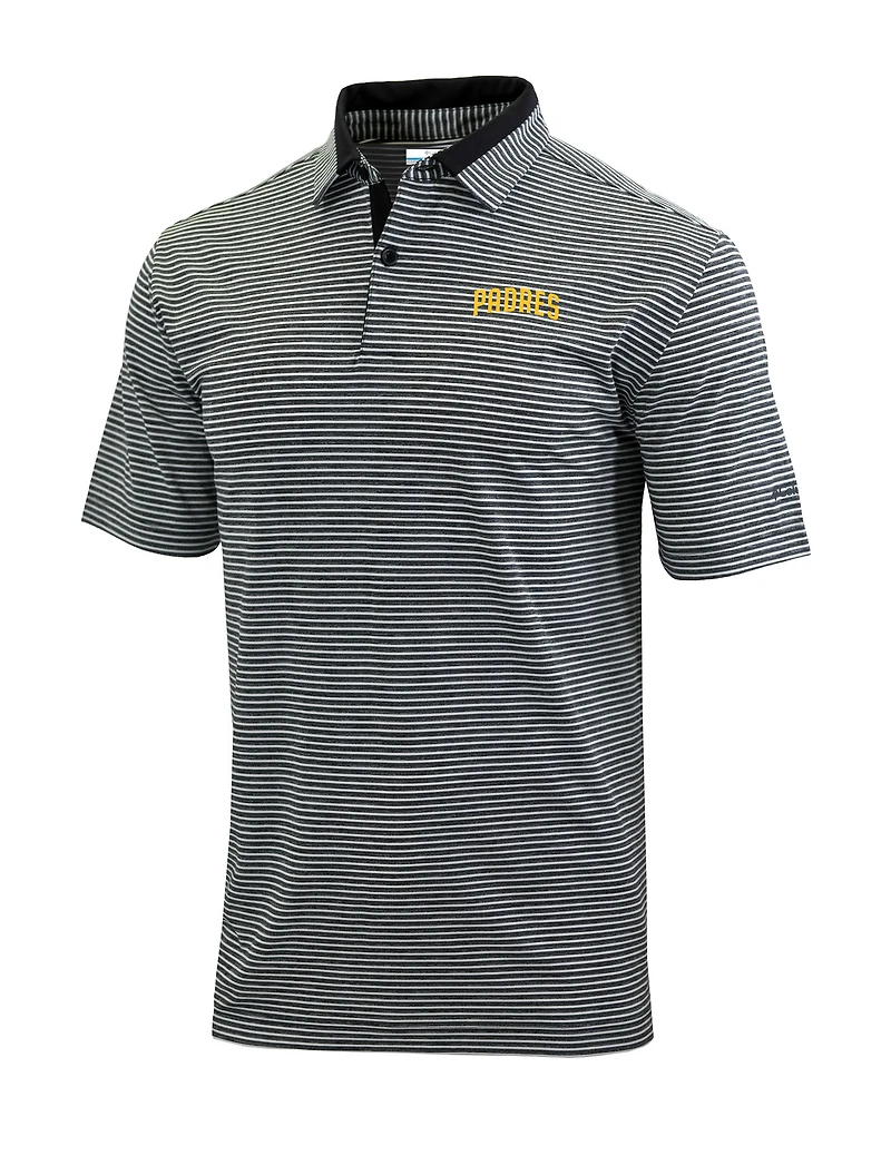 Men's Columbia  Black San Diego Padres Omni-Wick Golden Hills Polo