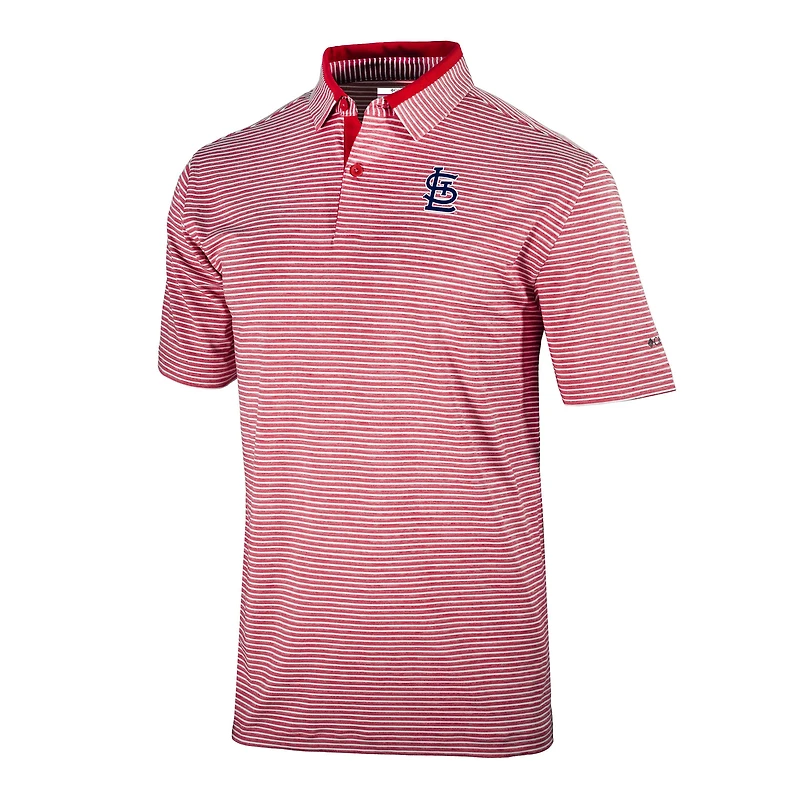Men's Columbia  Red St. Louis Cardinals Omni-Wick Golden Hills Polo