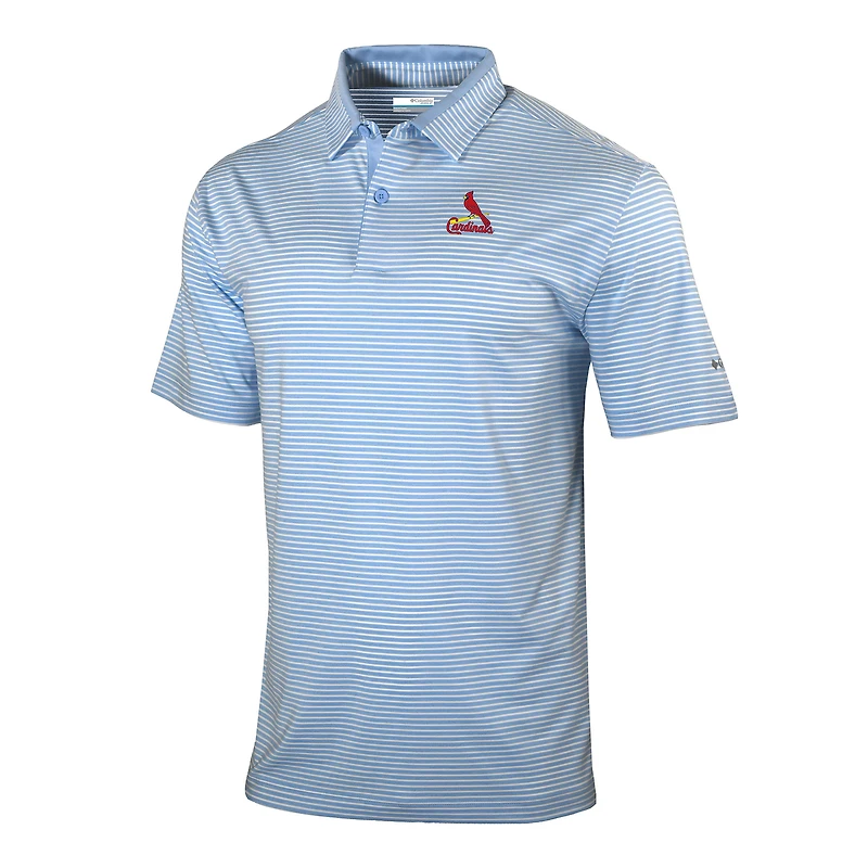 Men's Columbia  Royal St. Louis Cardinals Omni-Wick Golden Hills Polo