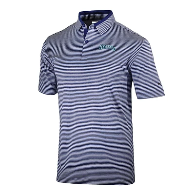 Men's Columbia  Navy Seattle Mariners Omni-Wick Golden Hills Polo