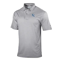 Men's Columbia  Gray Kansas City Royals Omni-Wick Golden Hills Polo