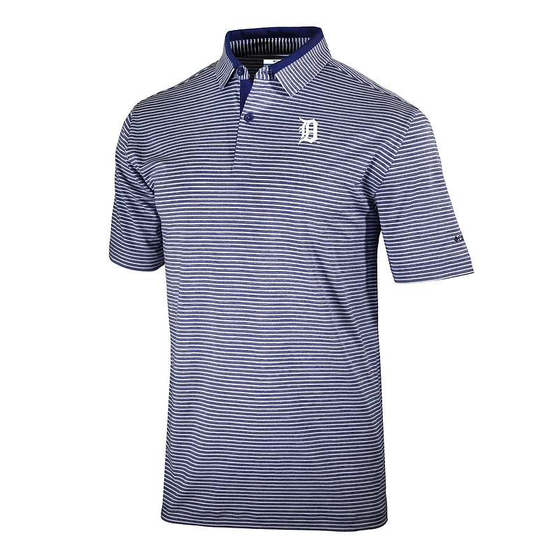 Men's Columbia  Navy Detroit Tigers Omni-Wick Golden Hills Polo