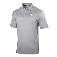 Men's Columbia  Gray Houston Astros Omni-Wick Golden Hills Polo