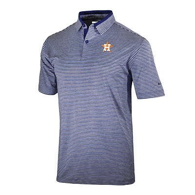 Men's Columbia  Navy Houston Astros Omni-Wick Golden Hills Polo