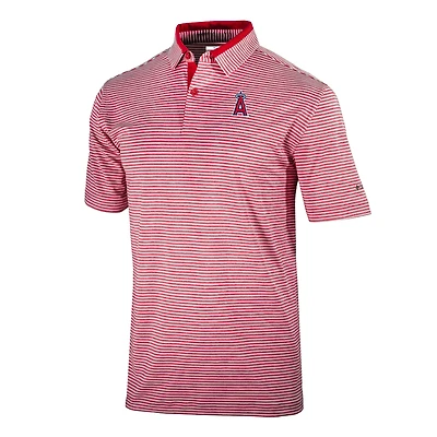 Men's Columbia  Red Los Angeles Angels Omni-Wick Golden Hills Polo