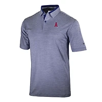 Men's Columbia  Navy Los Angeles Angels Omni-Wick Golden Hills Polo