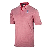 Men's Columbia  Red Boston Sox Omni-Wick Golden Hills Polo