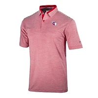 Men's Columbia  Red Cleveland Guardians Omni-Wick Golden Hills Polo