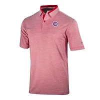 Men's Columbia  Red Chicago Cubs Omni-Wick Golden Hills Polo
