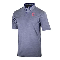 Men's Columbia  Navy Cleveland Guardians Omni-Wick Golden Hills Polo