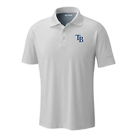 Men's Columbia  White Tampa Bay Rays Omni-Wick Low Drag Offshore Polo