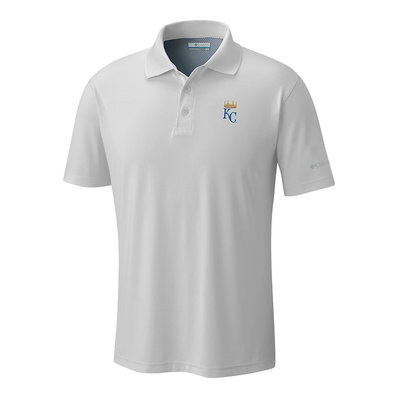 Men's Columbia  White Kansas City Royals Omni-Wick Low Drag Offshore Polo