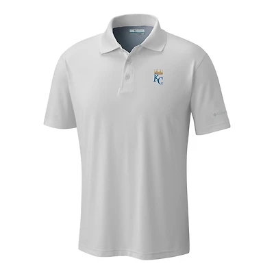 Men's Columbia  White Kansas City Royals Omni-Wick Low Drag Offshore Polo