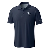 Men's Columbia  Navy Tampa Bay Rays Omni-Wick Low Drag Offshore Polo