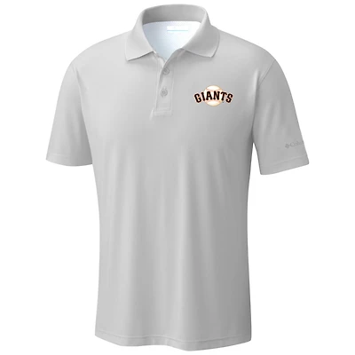 Men's Columbia  White San Francisco Giants Omni-Wick Low Drag Offshore Polo