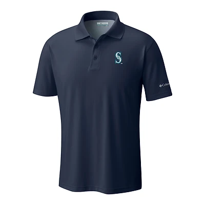 Men's Columbia  Navy Seattle Mariners Omni-Wick Low Drag Offshore Polo