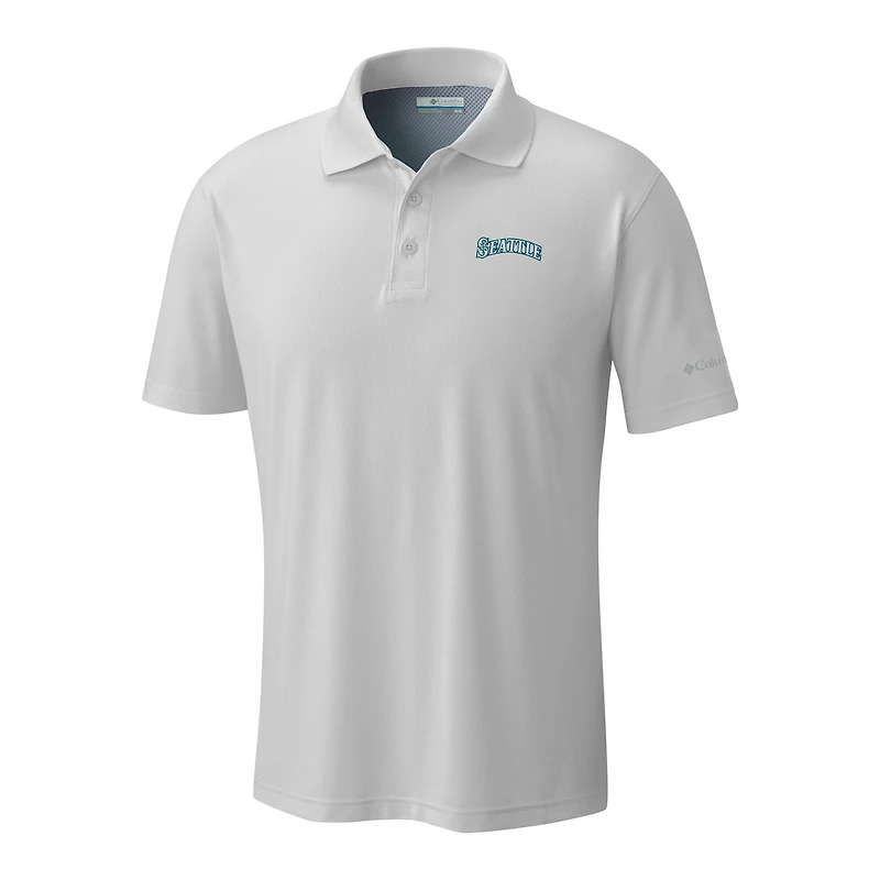 Men's Columbia  White Seattle Mariners Omni-Wick Low Drag Offshore Polo