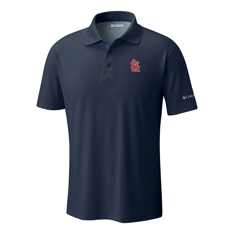 Men's Columbia  Navy St. Louis Cardinals Omni-Wick Low Drag Offshore Polo