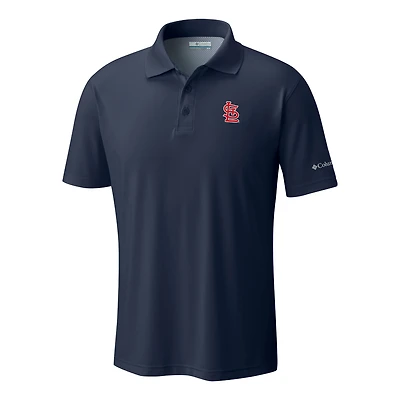 Men's Columbia  Navy St. Louis Cardinals Omni-Wick Low Drag Offshore Polo