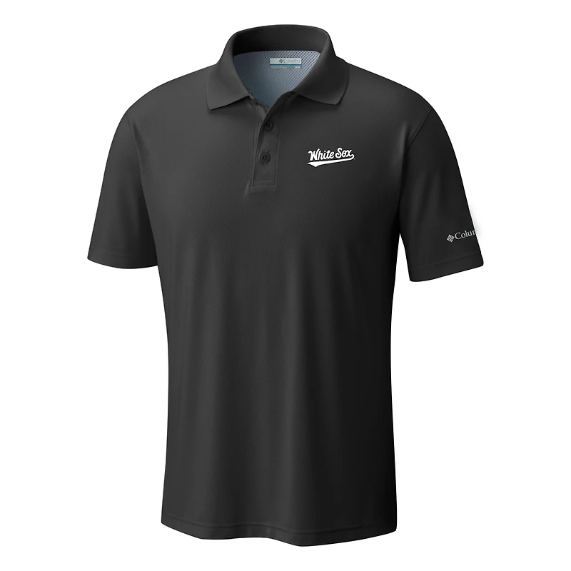 Men's Columbia  Black Chicago White Sox Omni-Wick Low Drag Offshore Polo