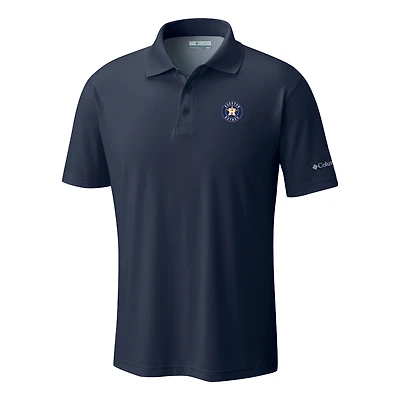 Men's Columbia  Navy Houston Astros Omni-Wick Low Drag Offshore Polo