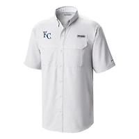 Men's Columbia  White Kansas City Royals Omni-Wick Low Drag Offshore Button-Up Shirt