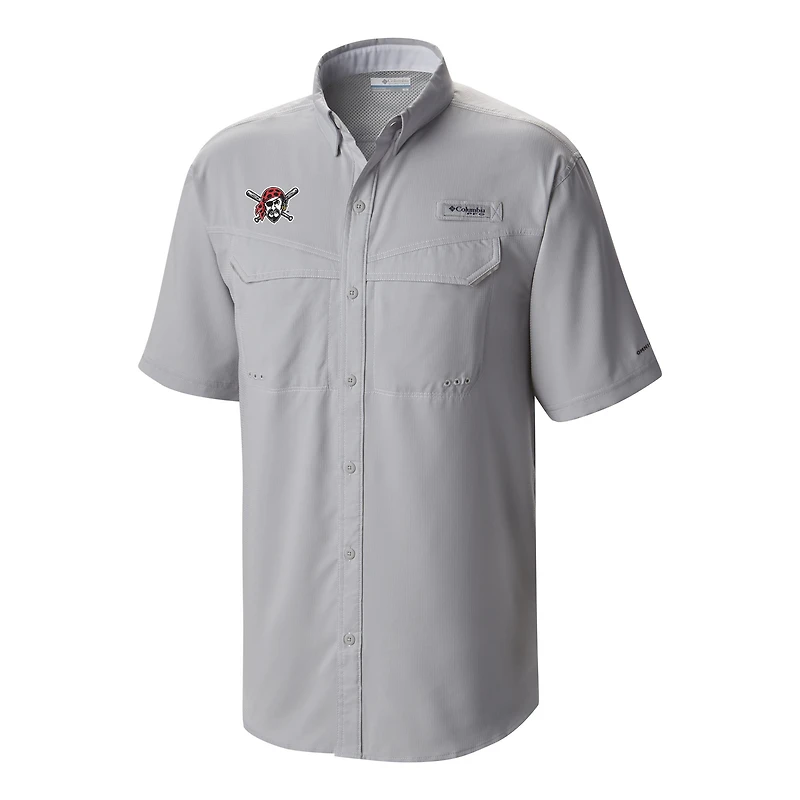 Men's Columbia Pittsburgh Pirates Omni-Wick Low Drag Offshore Button-Up Shirt