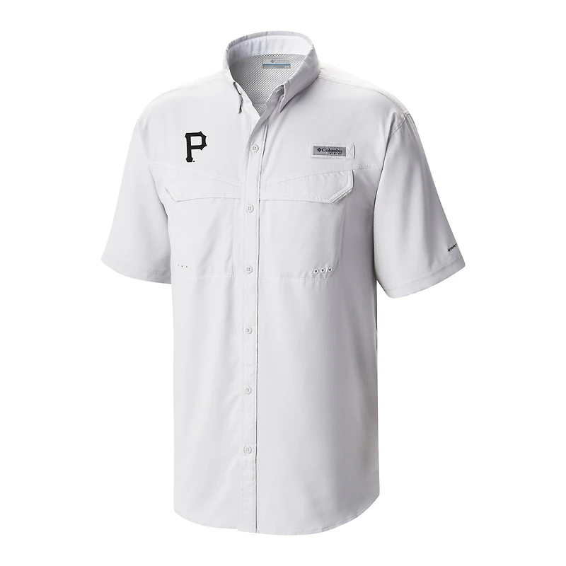 Men's Columbia Pittsburgh Pirates Omni-Wick Low Drag Offshore Button-Up Shirt