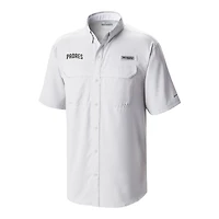 Men's Columbia  Gray San Diego Padres Omni-Wick Low Drag Offshore Button-Up Shirt