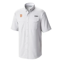 Men's Columbia San Francisco Giants Omni-Wick Low Drag Offshore Button-Up Shirt