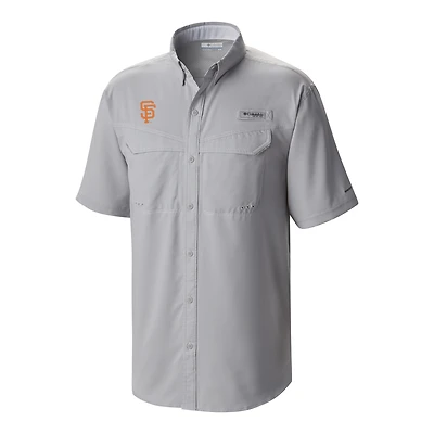 Men's Columbia  Gray San Francisco Giants Omni-Wick Low Drag Offshore Button-Up Shirt