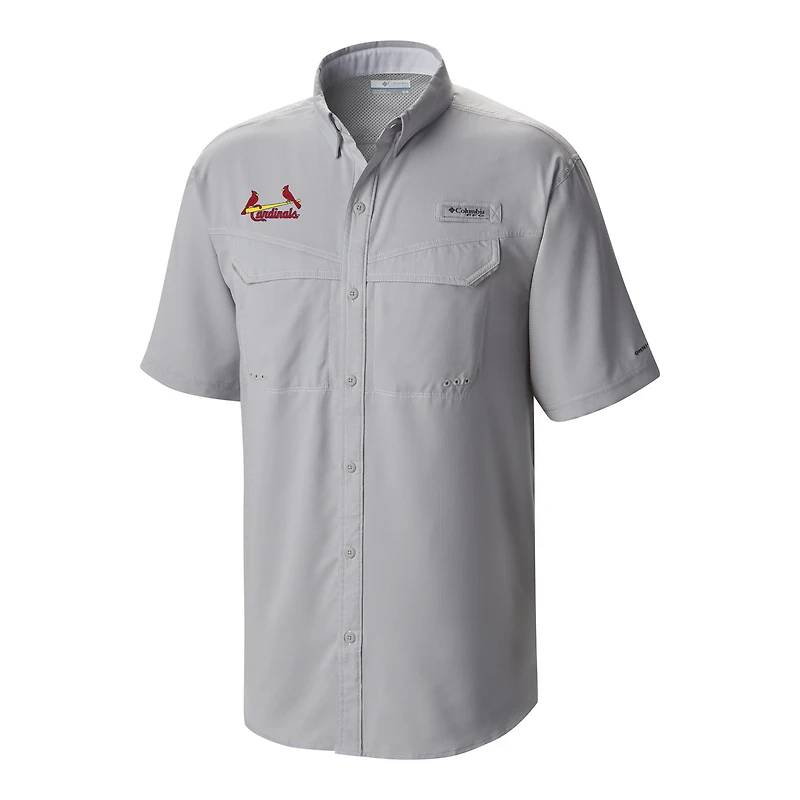 Men's Columbia St. Louis Cardinals Omni-Wick Low Drag Offshore Button-Up Shirt