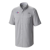 Men's Columbia Toronto Blue Jays Omni-Wick Low Drag Offshore Button-Up Shirt