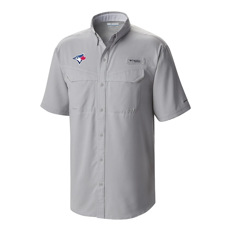 Men's Columbia Toronto Blue Jays Omni-Wick Low Drag Offshore Button-Up Shirt