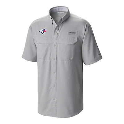 Men's Columbia Toronto Blue Jays Omni-Wick Low Drag Offshore Button-Up Shirt