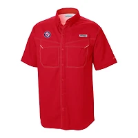 Men's Columbia Washington Nationals Omni-Wick Low Drag Offshore Button-Up Shirt