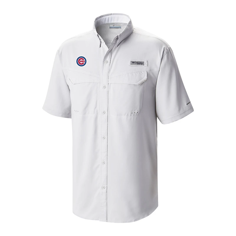 Men's Columbia Chicago Cubs Omni-Wick Low Drag Offshore Button-Up Shirt