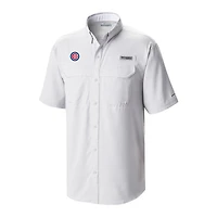 Men's Columbia Chicago Cubs Omni-Wick Low Drag Offshore Button-Up Shirt