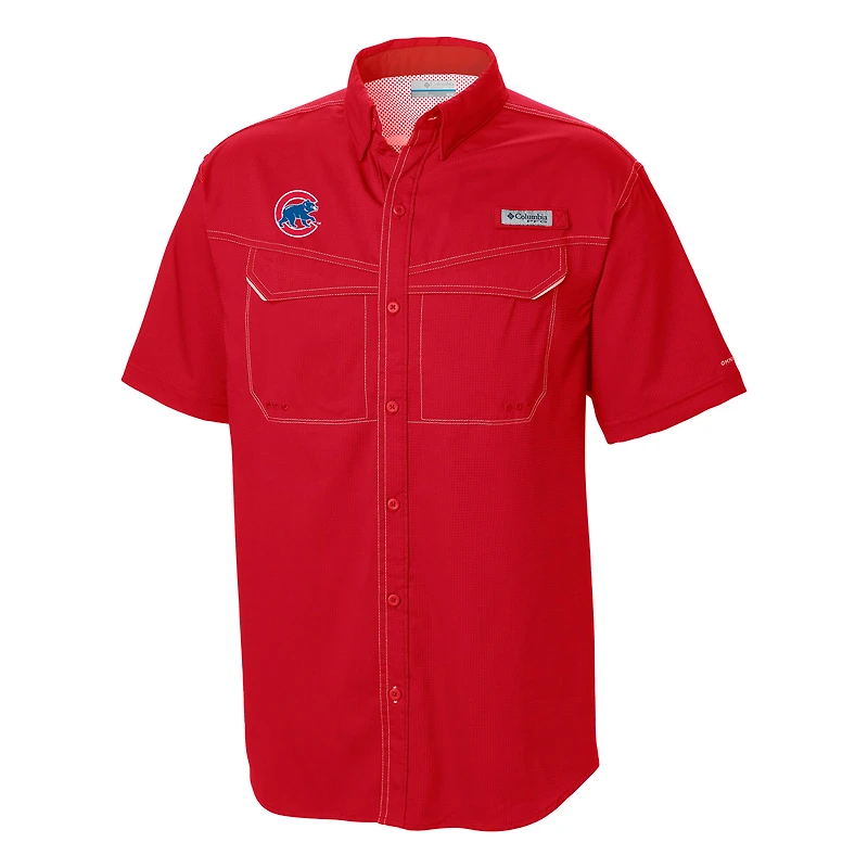 Men's Columbia Chicago Cubs Omni-Wick Low Drag Offshore Button-Up Shirt