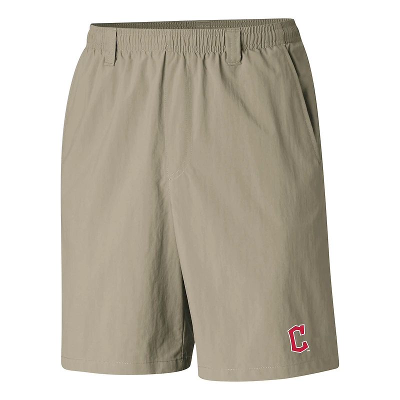 Men's Columbia  Tan Cleveland Guardians PFG Backcast III Water Shorts
