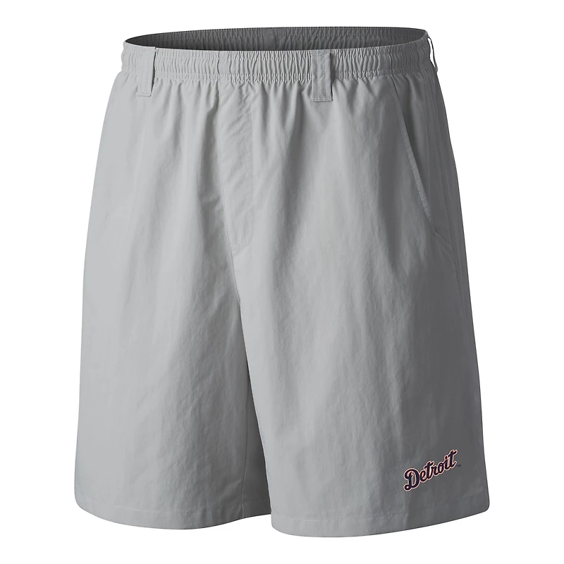 Men's Columbia  Gray Detroit Tigers PFG Backcast III Water Shorts