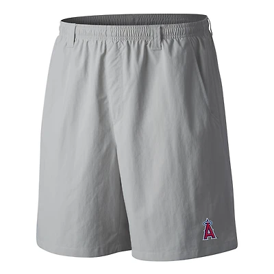 Men's Columbia  Gray Los Angeles Angels PFG Backcast III Water Shorts