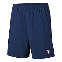 Men's Columbia  Navy Minnesota Twins PFG Backcast III Water Shorts