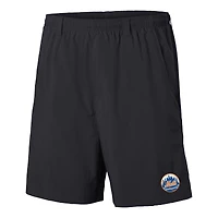 Men's Columbia  Black New York Mets PFG Backcast III Water Shorts