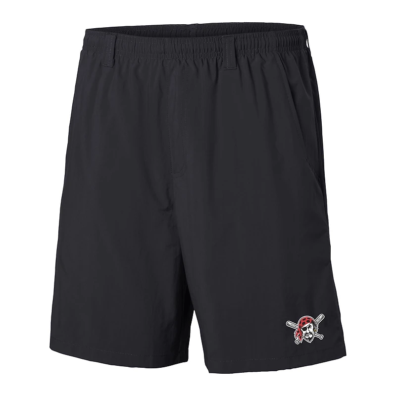 Men's Columbia  Black Pittsburgh Pirates PFG Backcast III Water Shorts