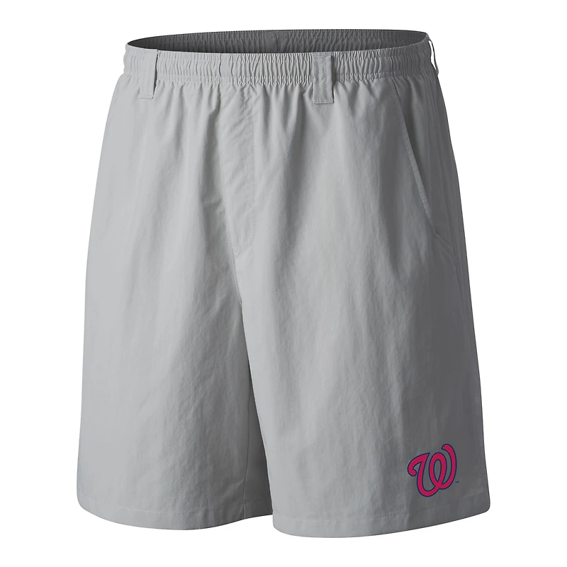Men's Columbia  Gray Washington Nationals PFG Backcast III Water Shorts